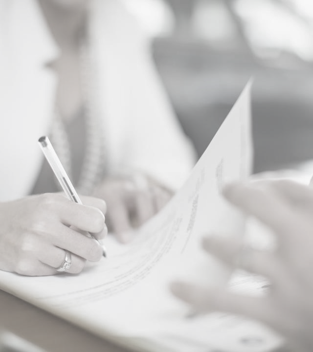 Person signing document